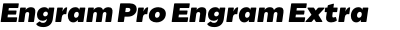 Engram Pro Engram Extra Bold Italic